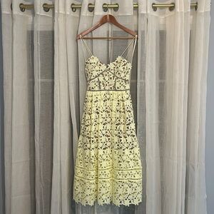 Self-Portrait Yellow Azaelea Dress size US2/UK6